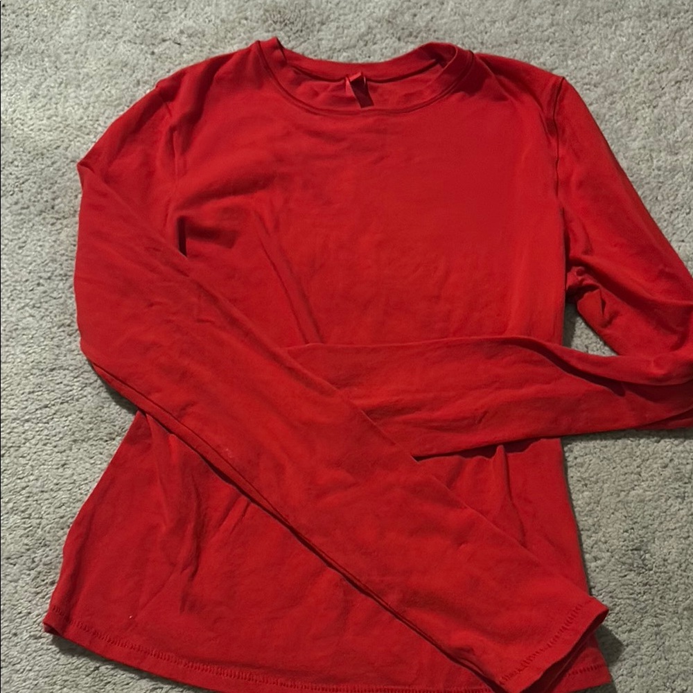 Skims bright red long sleeve size medium